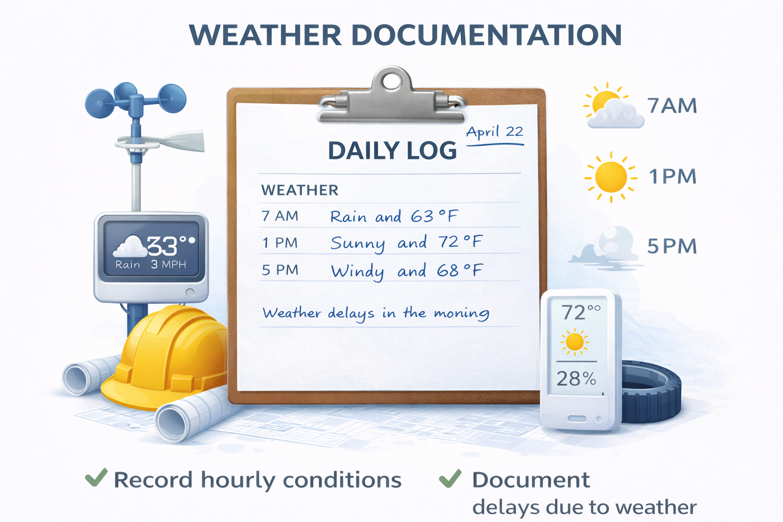 Weather delay documentation